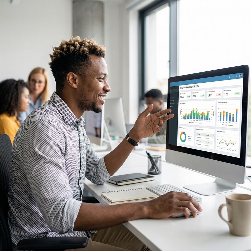 COLOUR-IMAGE_business-a-multiracial-business-man-using-ehs-software_feb26