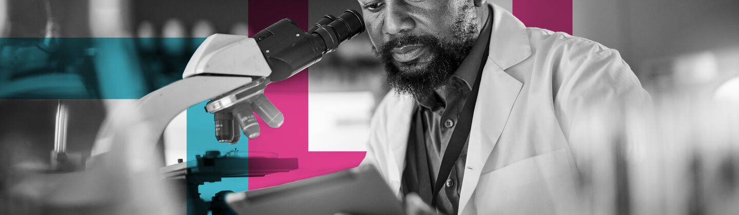 SINGLE-IMAGE_squares-black-man-pharmacist-with-microscope_aug24