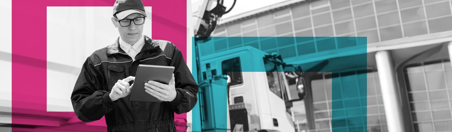 SINGLE-IMAGE_squares-man-with-tablet-infront-garbage-truck-extended_aug25