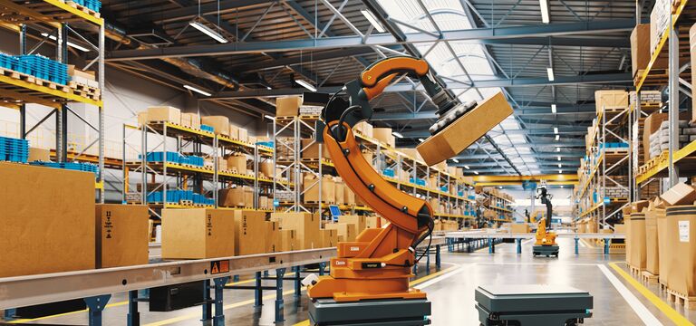 COLOUR-IMAGE_robotics-automation-in-smart-warehouse-moving-boxes_jul26