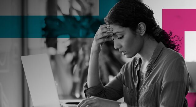 SINGLE-IMAGE_stressed-woman-at-laptop-with-squares_apr24