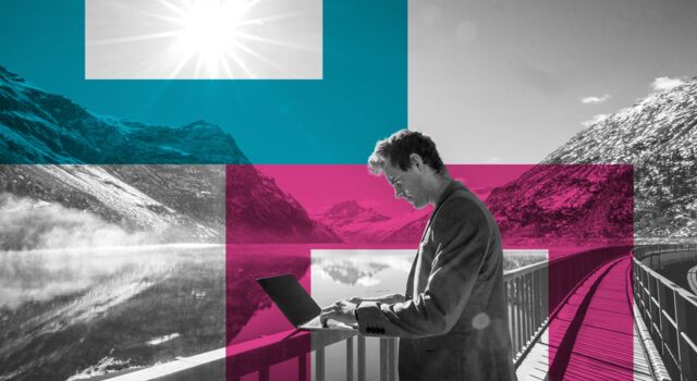 SINGLE-IMAGE_squares-man-with-laptop-by-mountain-lake_jun24