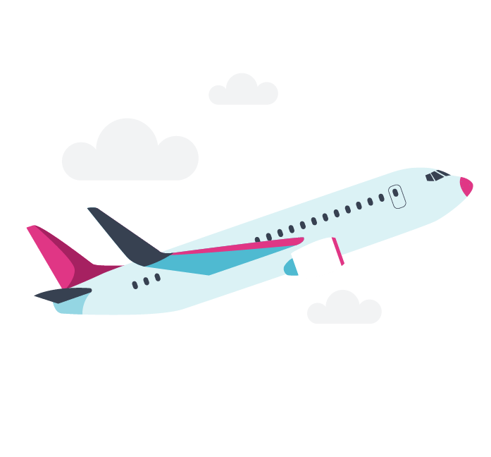 Plane taking off.