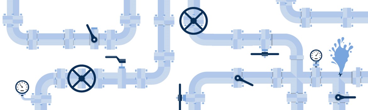 illustration of pipes
