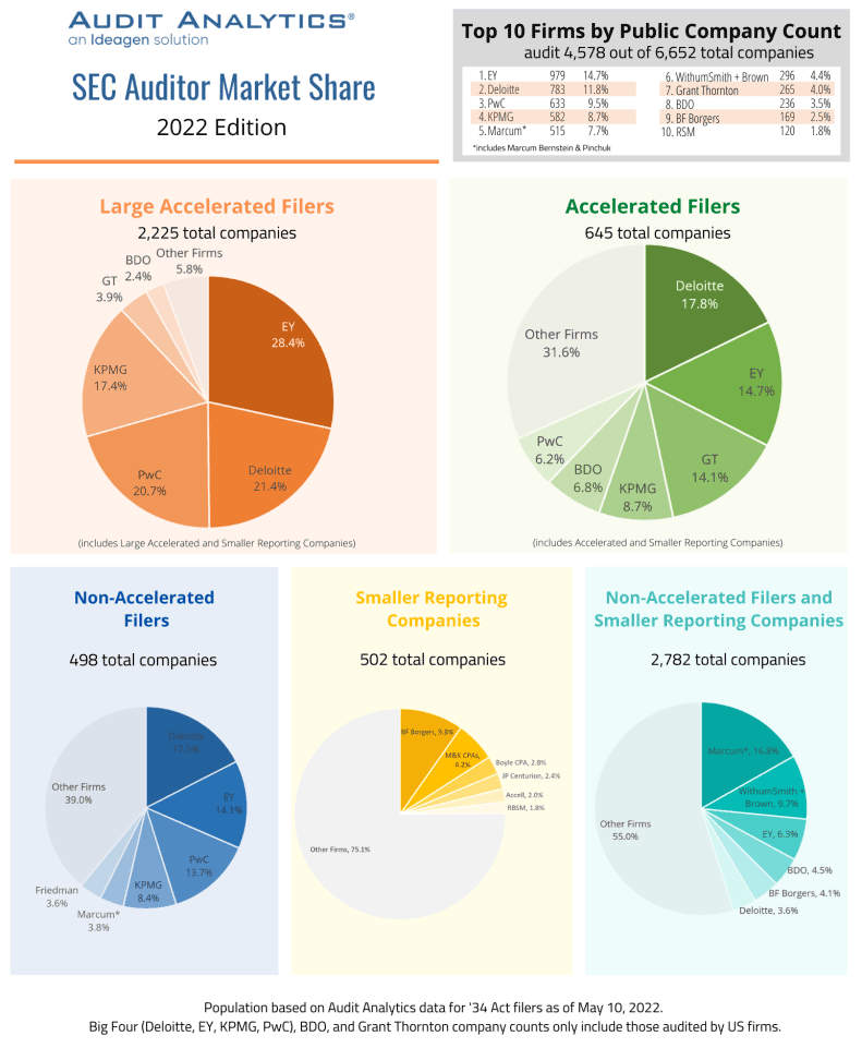 Who audits public companies 2022. Ideagen Audit Analytics