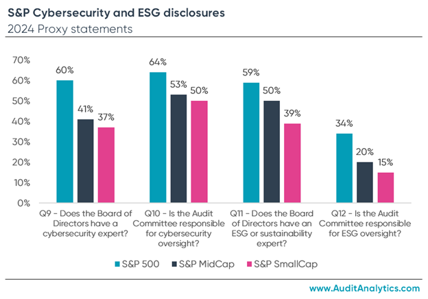 S&P Cybersecurity and ESG disclosures